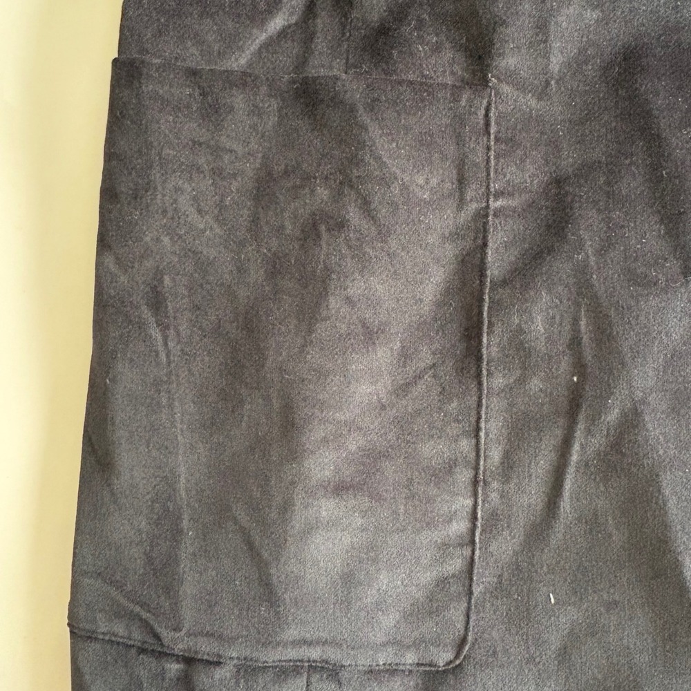 Halogen Women's Medium Black Double Breasted Velvet Blazer Single Button Career - Picture 8 of 8